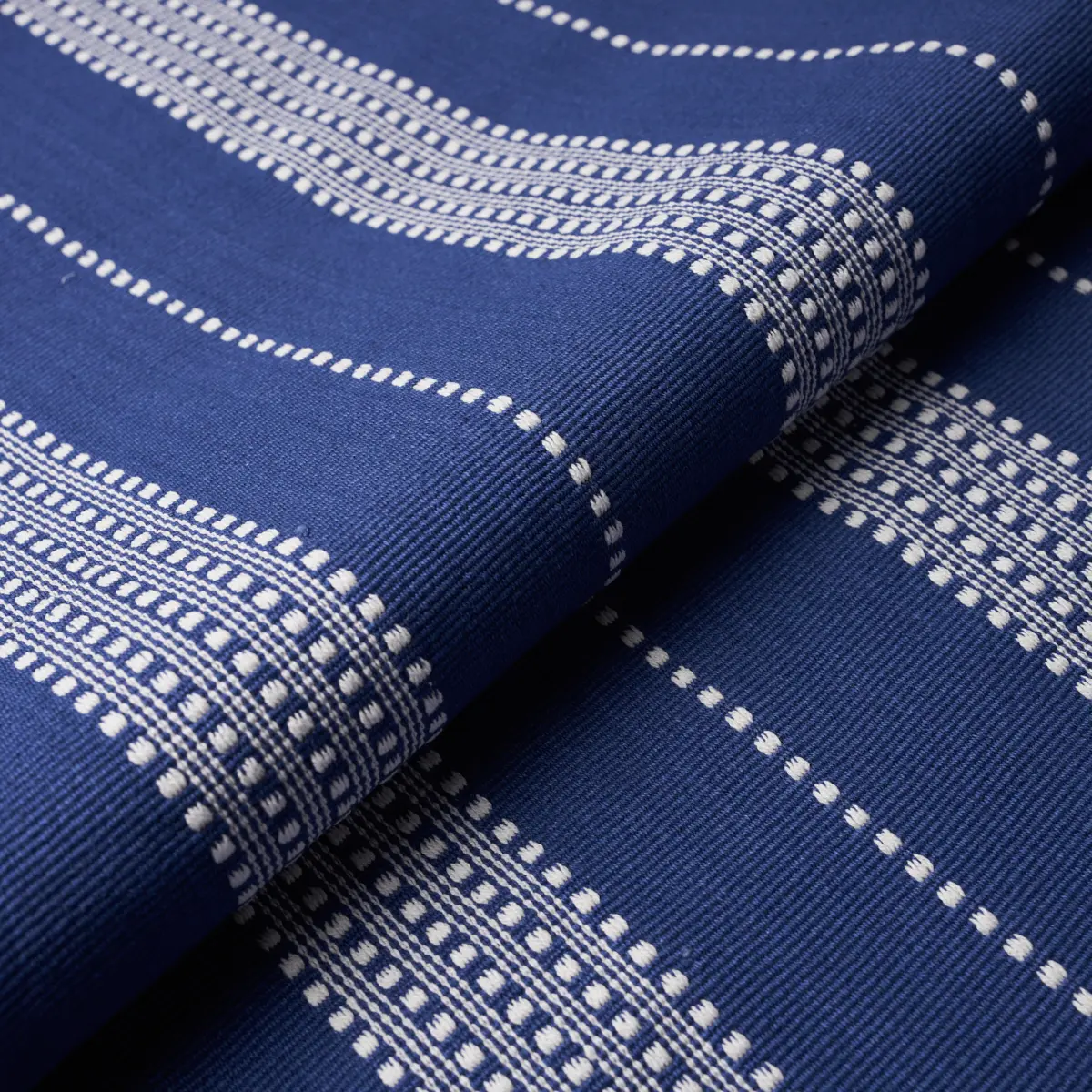 LUBECK STRIPE_ IVORY ON BLUE