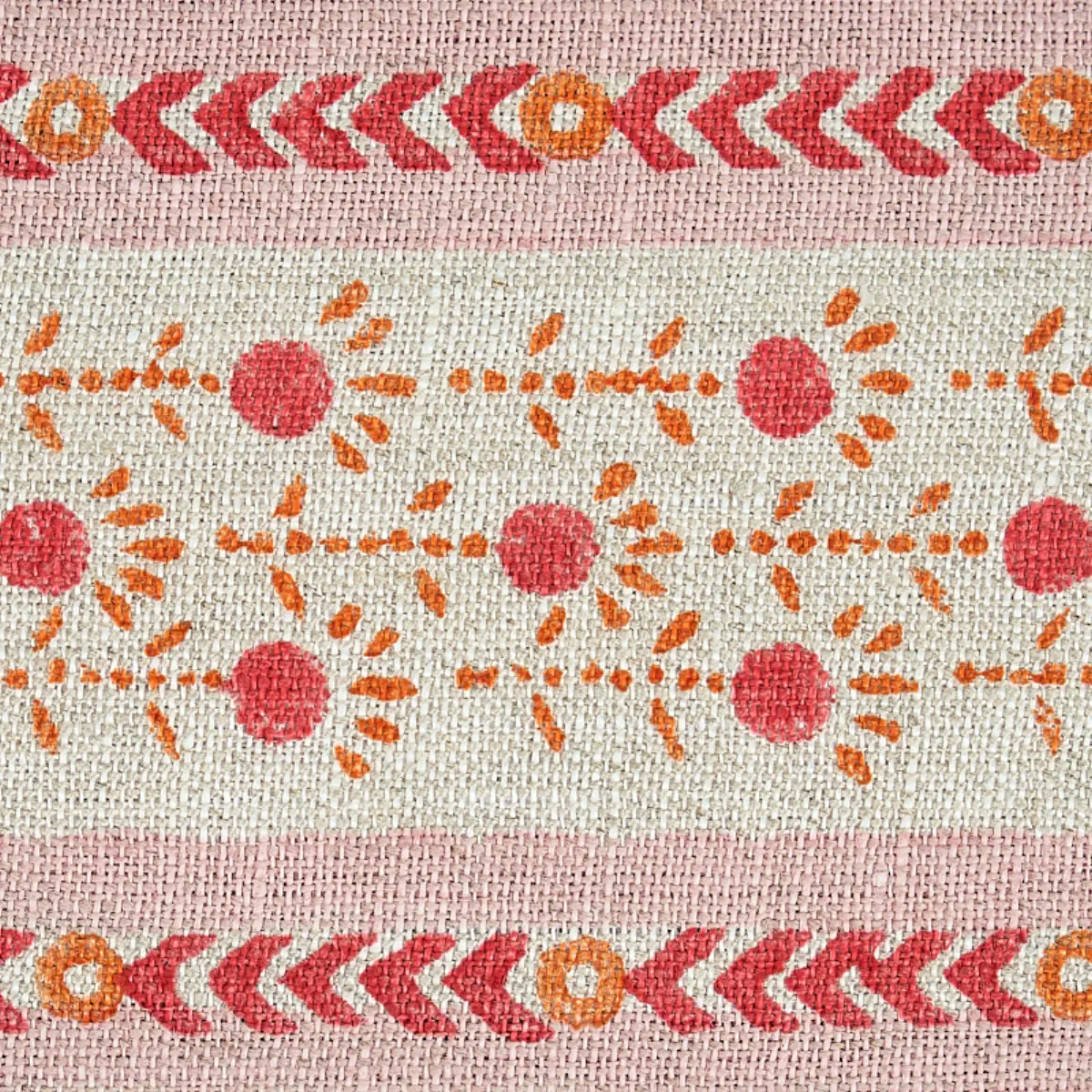 PICA BELLA HAND BLOCKED TAPE_ PINK & ORANGE