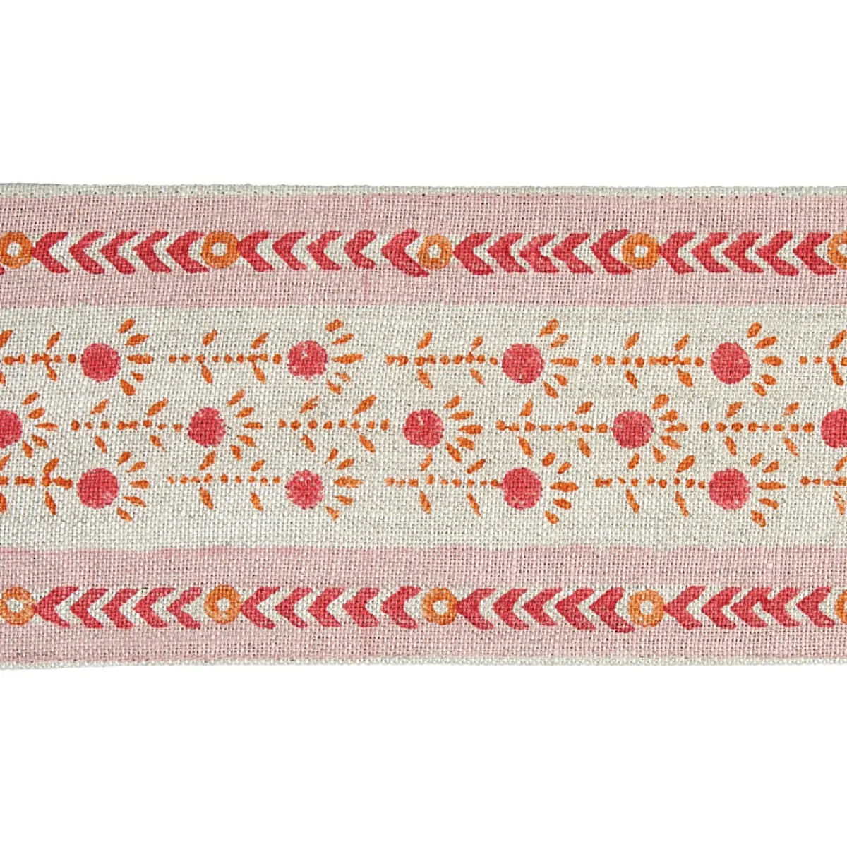 PICA BELLA HAND BLOCKED TAPE_ PINK & ORANGE