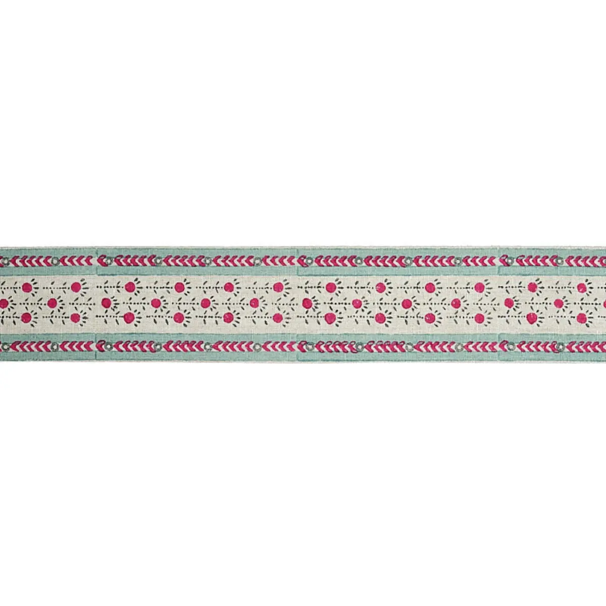 PICA BELLA HAND BLOCKED TAPE_ MAGENTA & PISTACHIO
