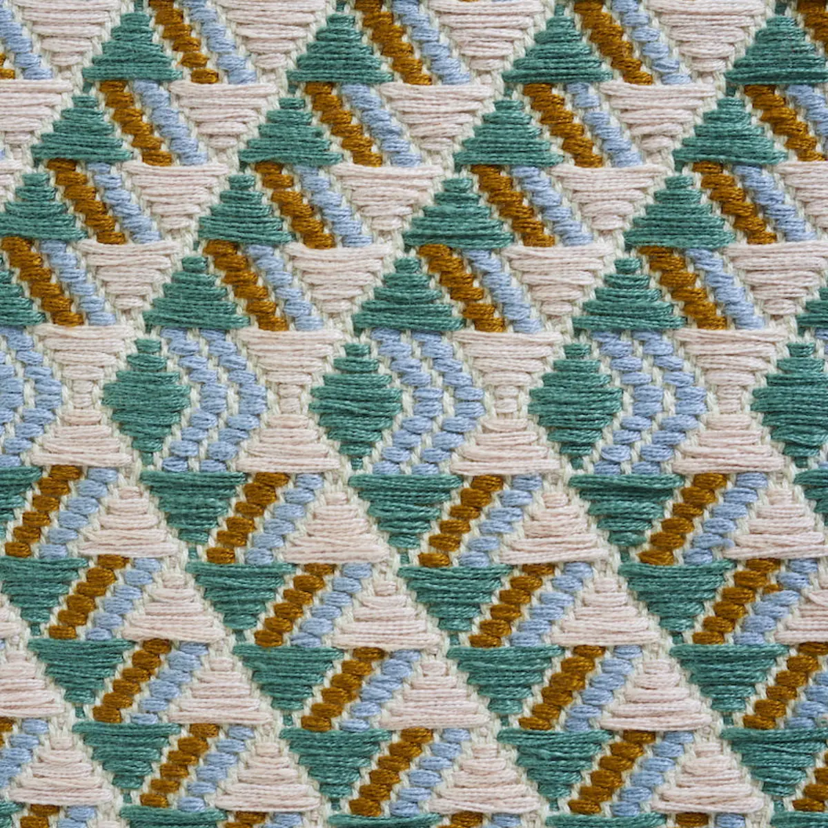 AMATES HAND WOVEN BROCADE_ DUCK EGG