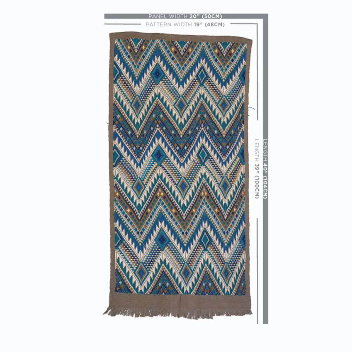 COYOLATE HAND WOVEN BROCADE_ OCEAN