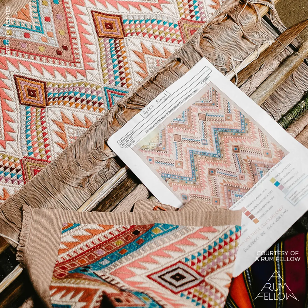 COYOLATE HAND WOVEN BROCADE_ NOUGAT