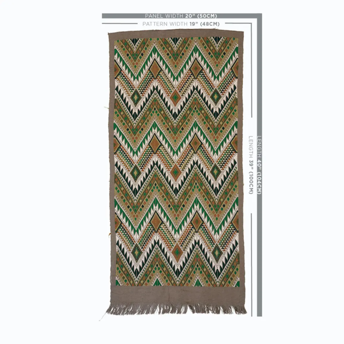 COYOLATE HAND WOVEN BROCADE_ GREEN
