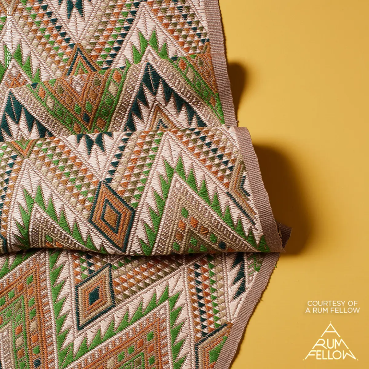 COYOLATE HAND WOVEN BROCADE_ GREEN