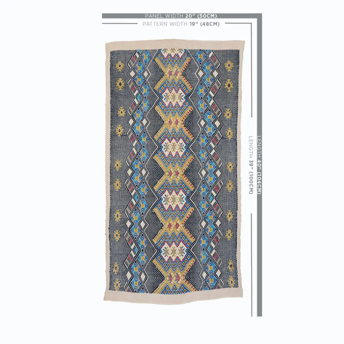 KAYA HAND WOVEN BROCADE_ BLUE