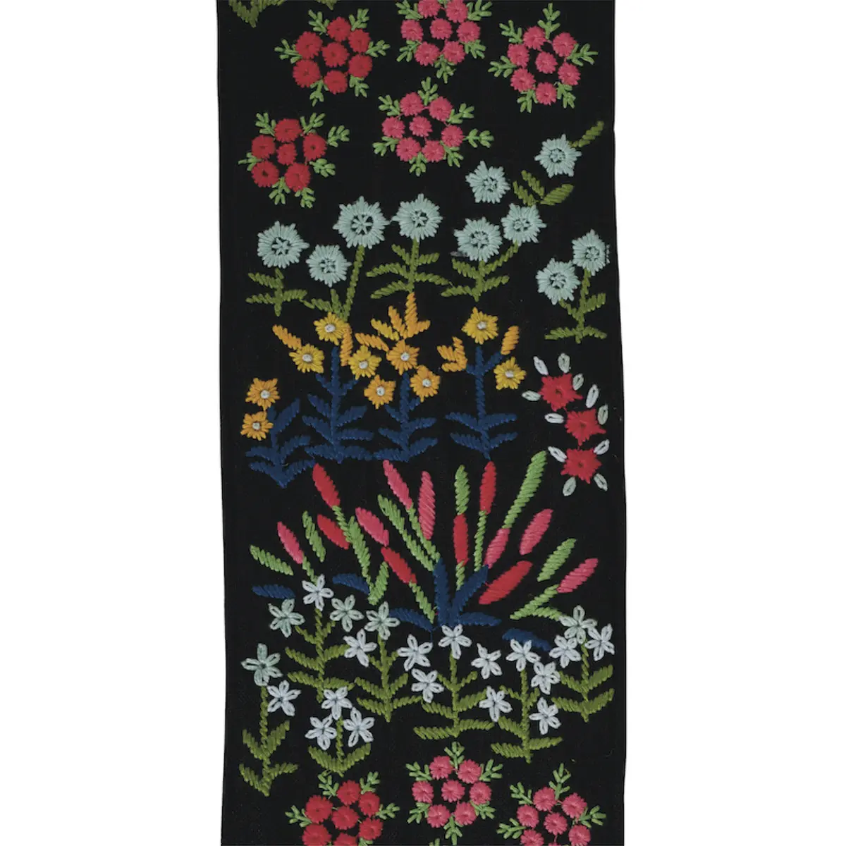 LULA EMBROIDERED TAPE_ BLACK