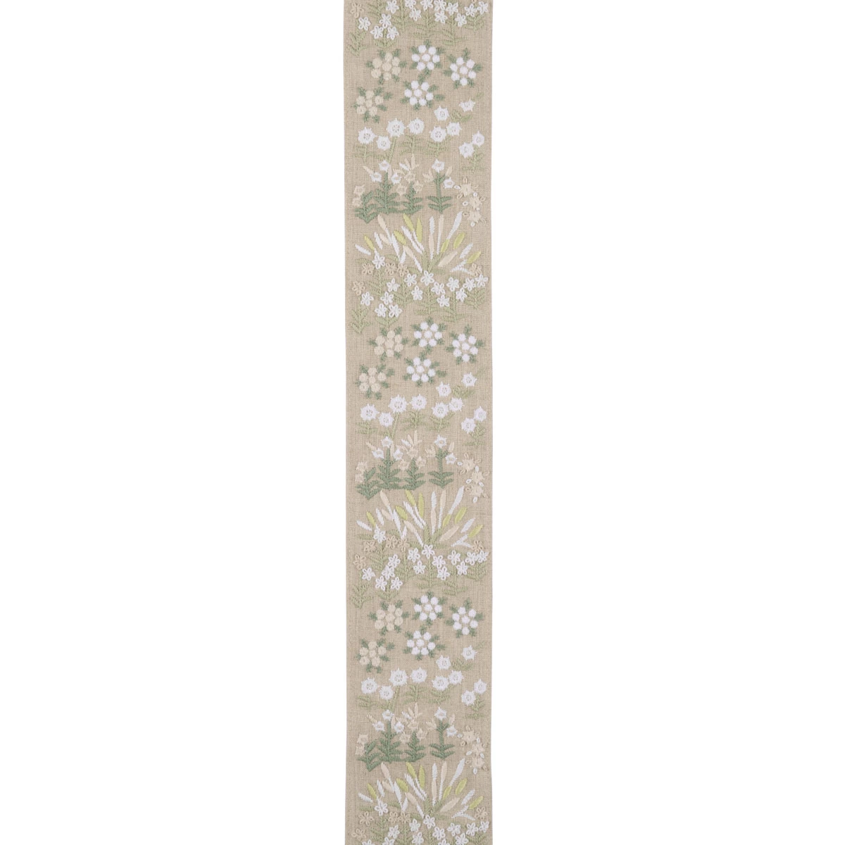 LULA EMBROIDERED TAPE_ GREEN