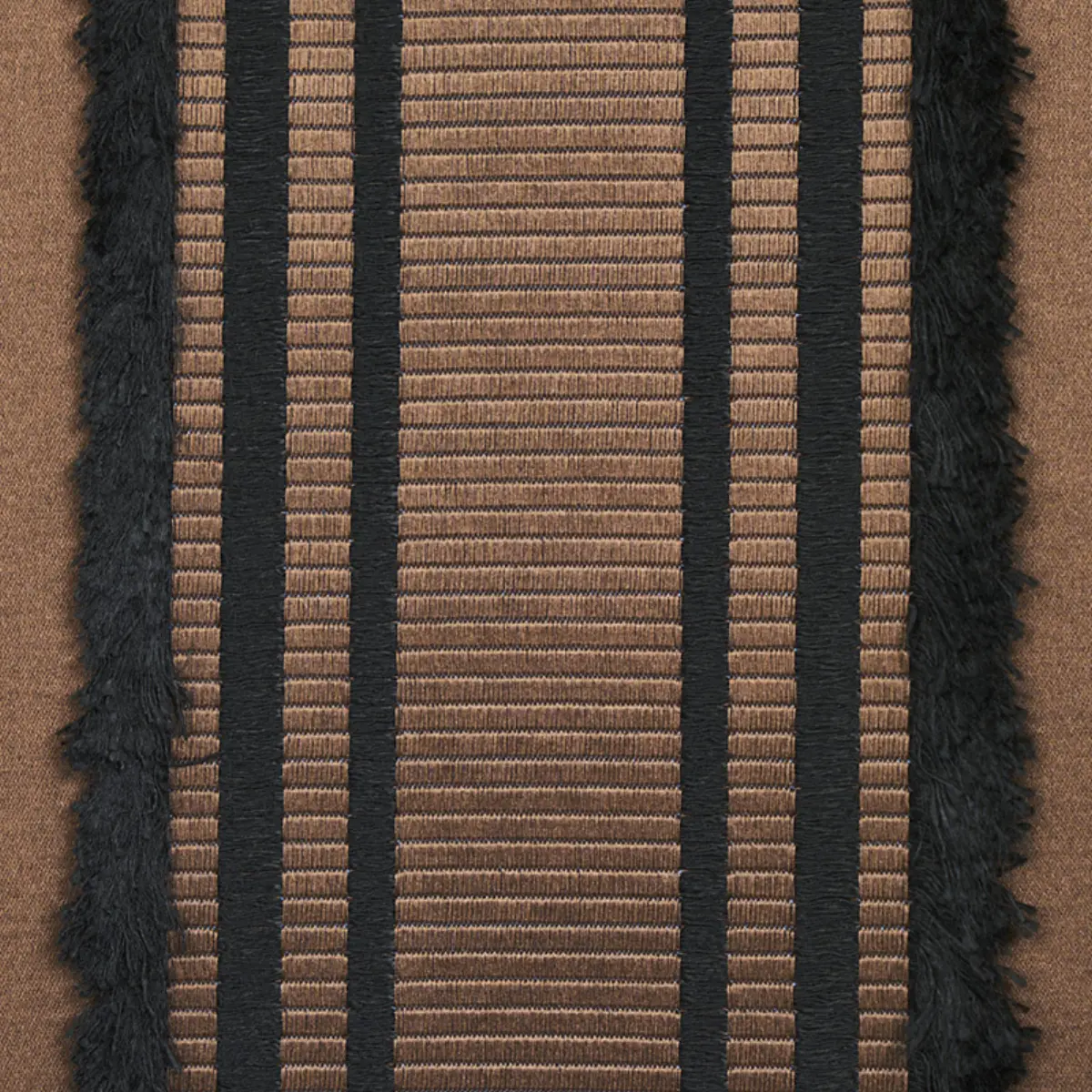 SENZA SATIN STRIPE_ BROWN