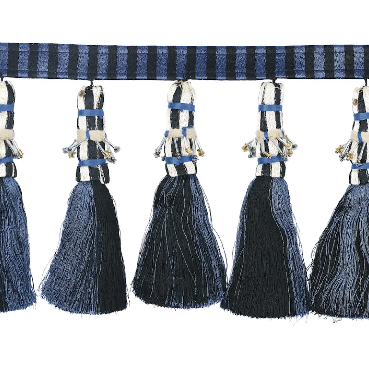ANTONY TASSEL TRIM_ BLUE & BLACK