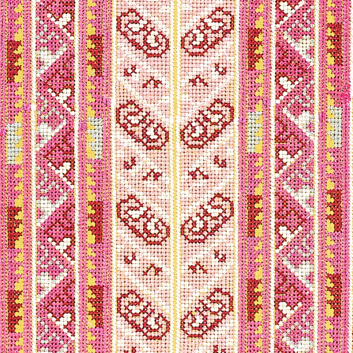 VINKA EMBROIDERY_ PINK & YELLOW
