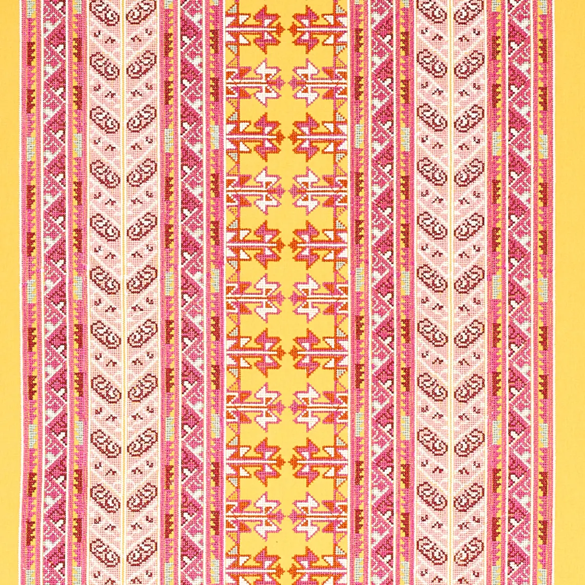 VINKA EMBROIDERY_ PINK & YELLOW