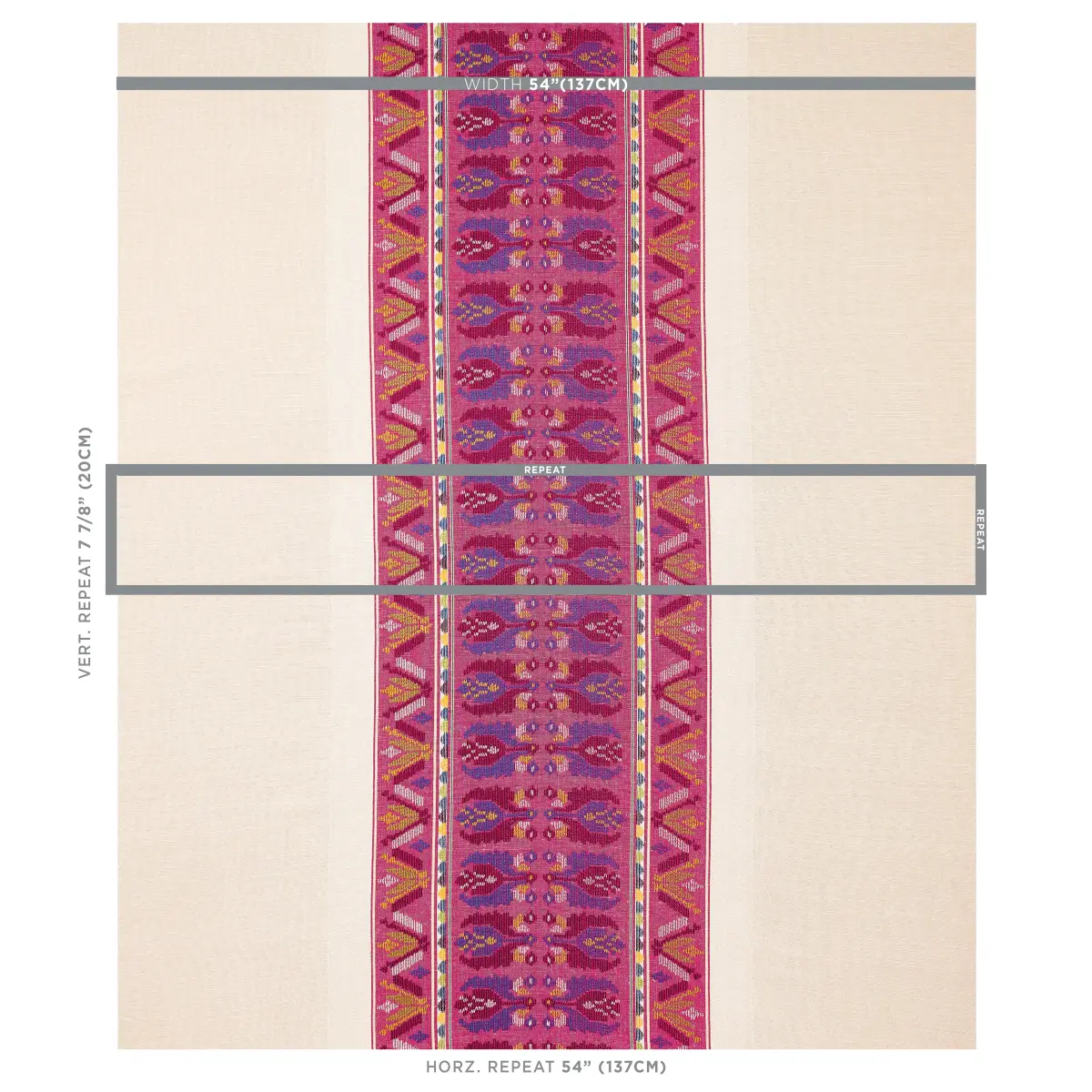 SANDOR STRIPE EMBROIDERY_ MAGENTA