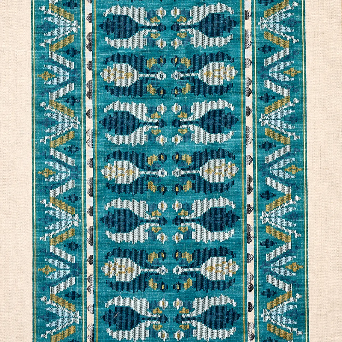 SANDOR STRIPE EMBROIDERY_ PEACOCK