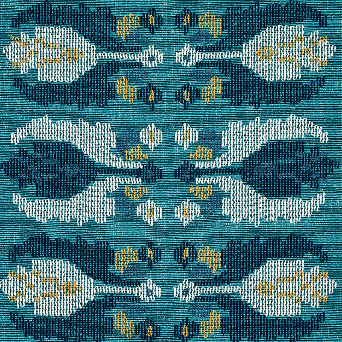 SANDOR STRIPE EMBROIDERY_ PEACOCK