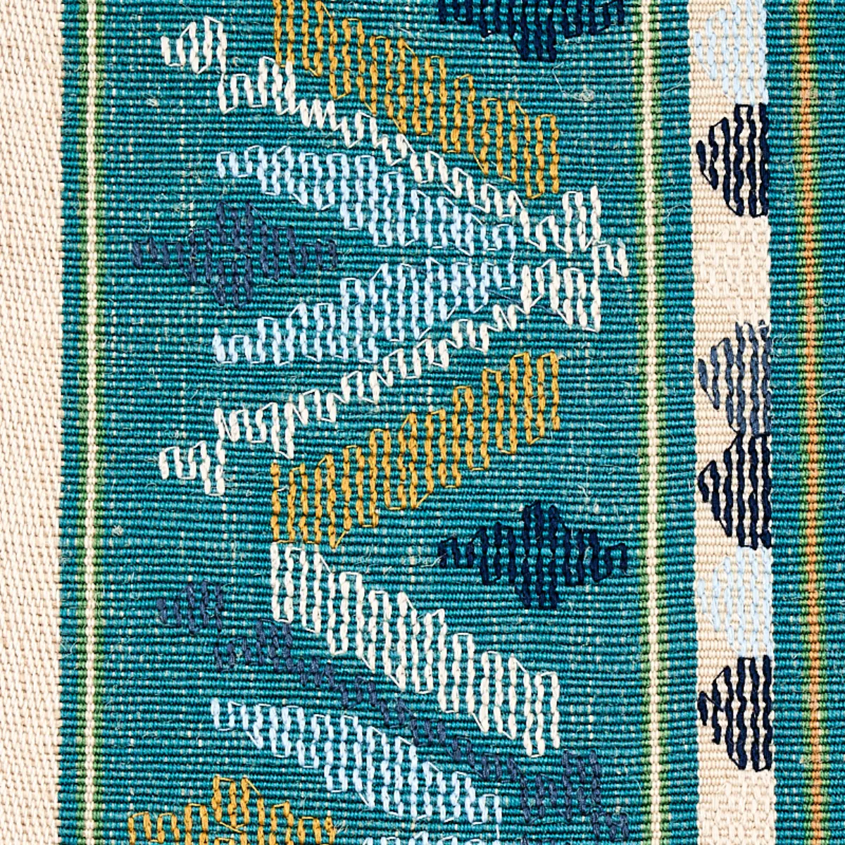 SANDOR STRIPE EMBROIDERY_ PEACOCK