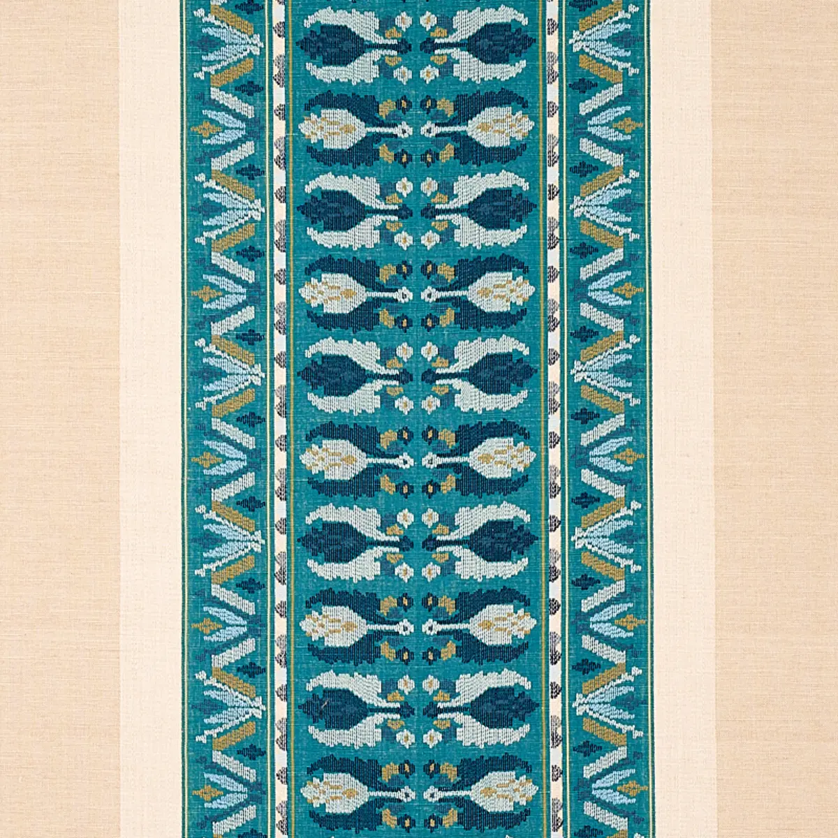 SANDOR STRIPE EMBROIDERY_ PEACOCK