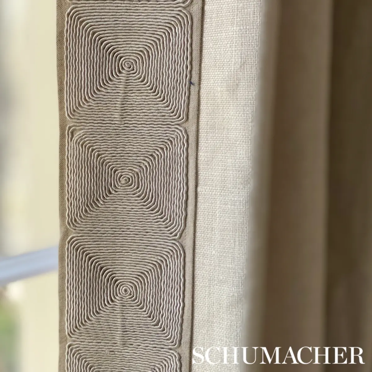 NAUTILINA EMBROIDERED TAPE_ NATURAL