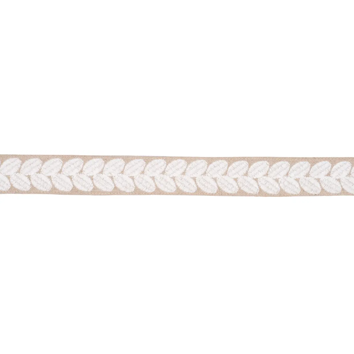 BERKELEY TAPE NARROW_ IVORY ON NATURAL