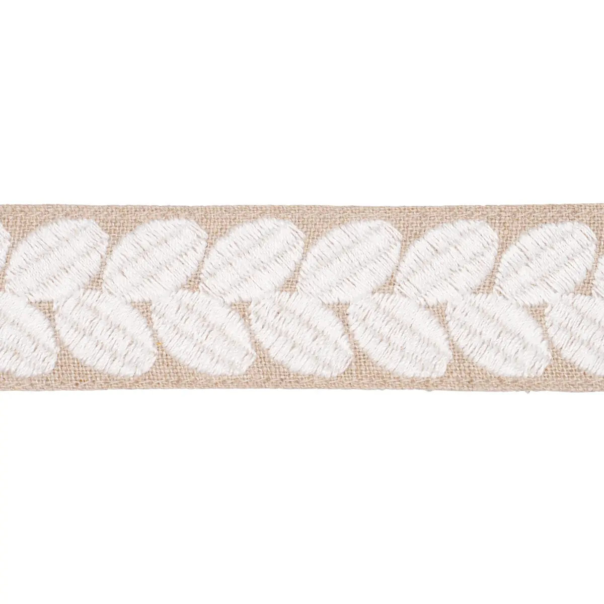 BERKELEY TAPE NARROW_ IVORY ON NATURAL