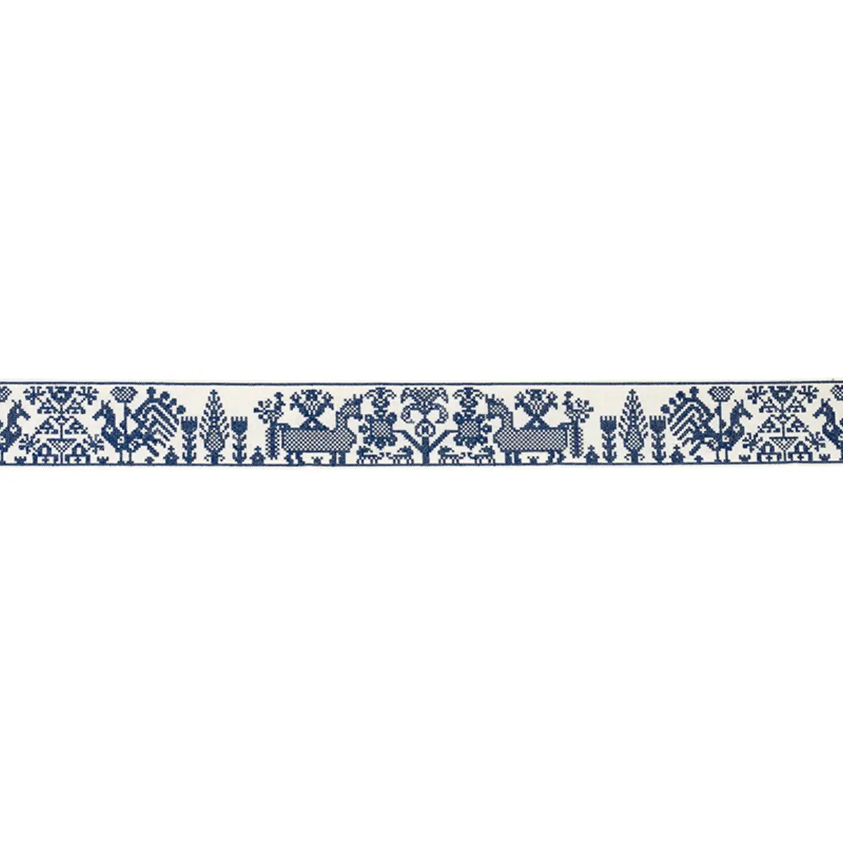 TARPAN EMBROIDERED TAPE_ NAVY