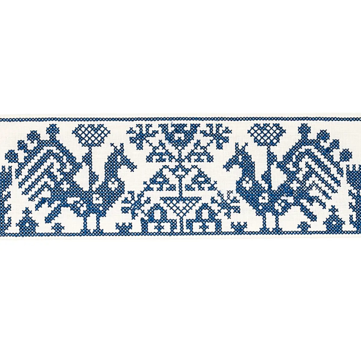 TARPAN EMBROIDERED TAPE_ NAVY
