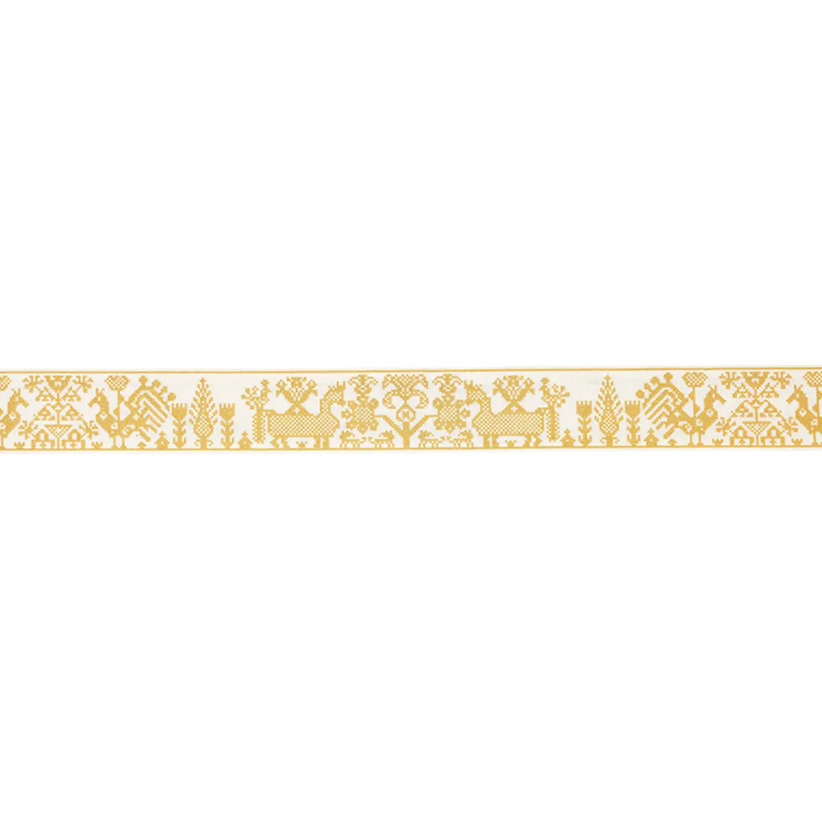 TARPAN EMBROIDERED TAPE_ YELLOW