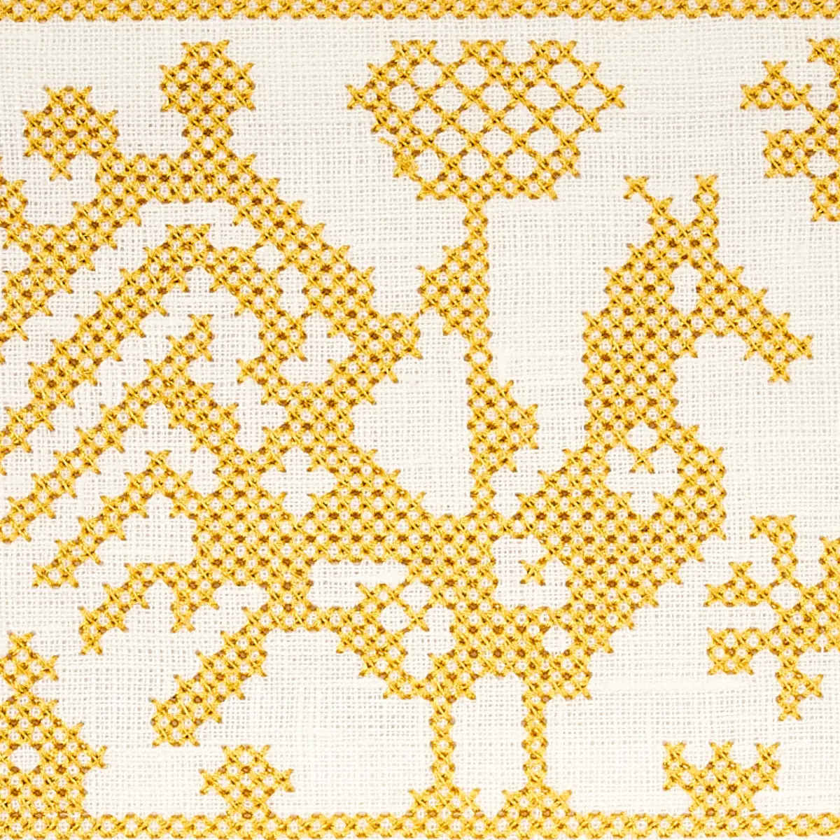 TARPAN EMBROIDERED TAPE_ YELLOW