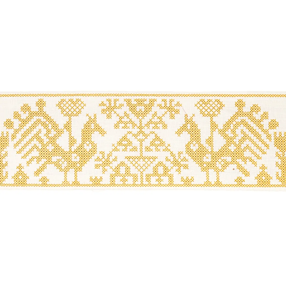 TARPAN EMBROIDERED TAPE_ YELLOW
