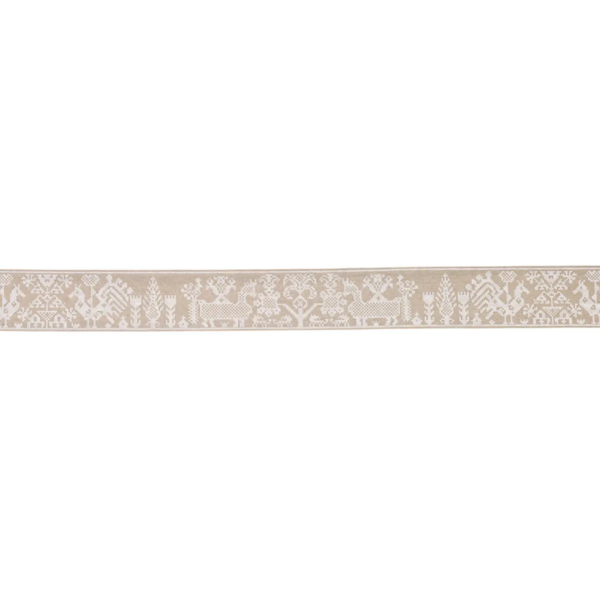 TARPAN EMBROIDERED TAPE_ NATURAL