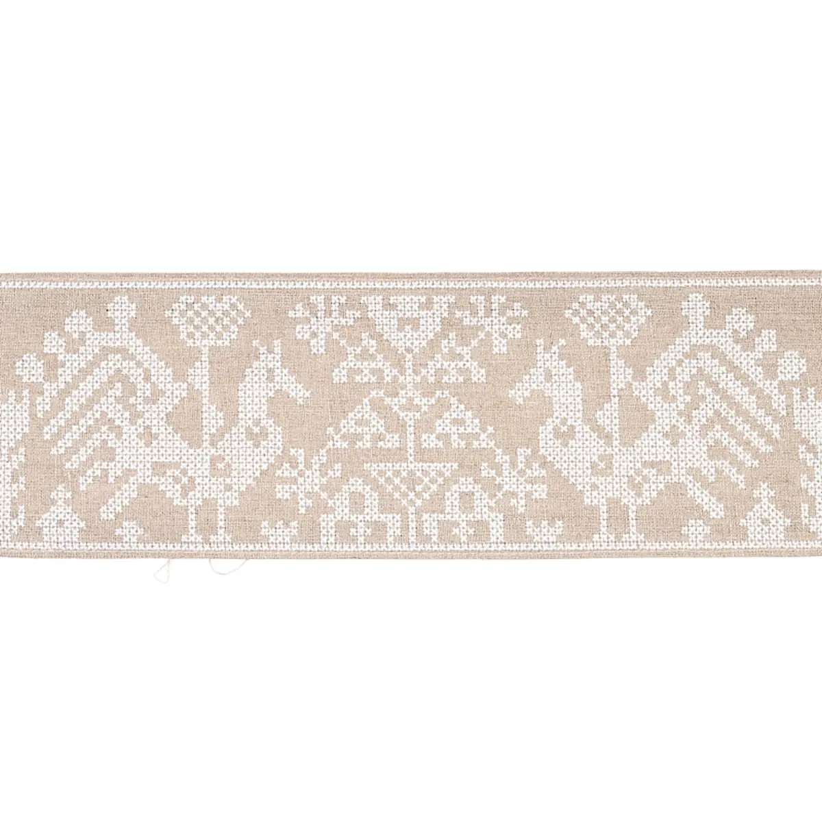 TARPAN EMBROIDERED TAPE_ NATURAL