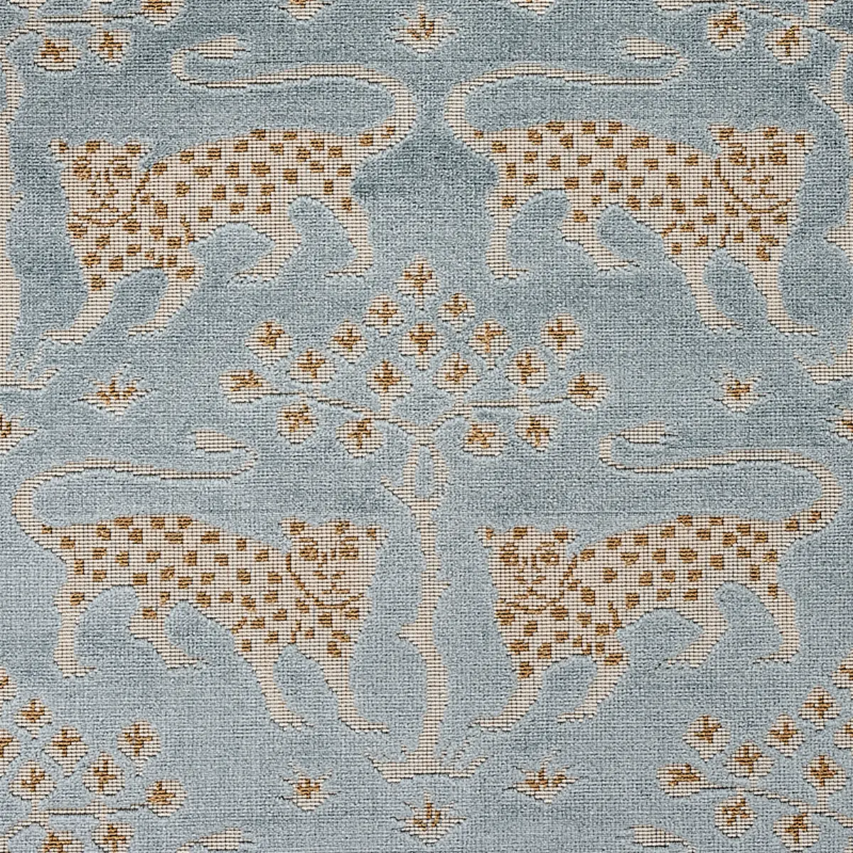 WOODLAND LEOPARD VELVET_ MINERAL