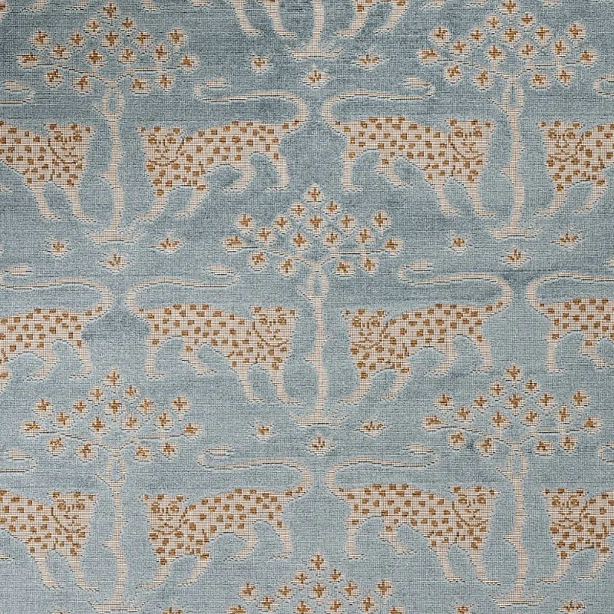 WOODLAND LEOPARD VELVET_ MINERAL