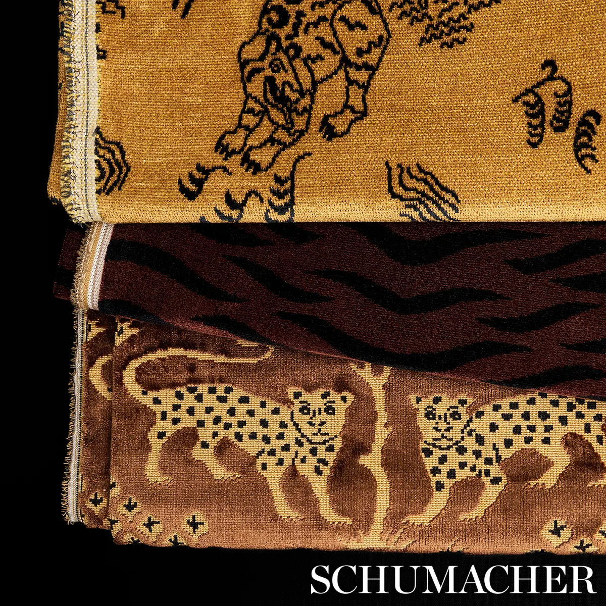 WOODLAND LEOPARD VELVET_ SEPIA