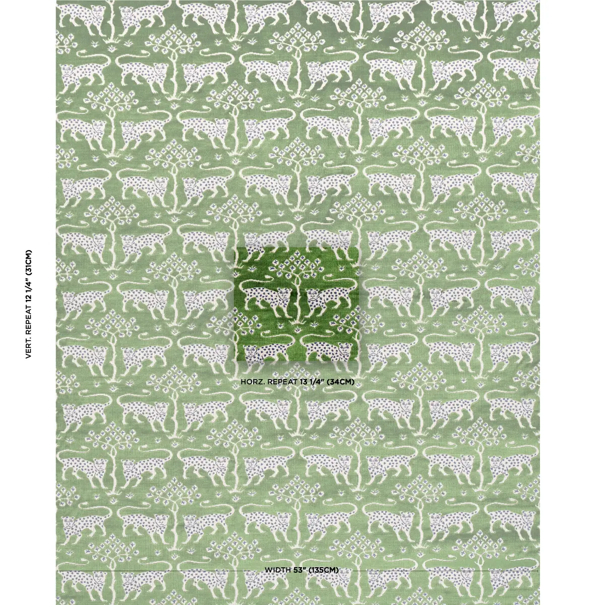 WOODLAND LEOPARD VELVET_ EMERALD
