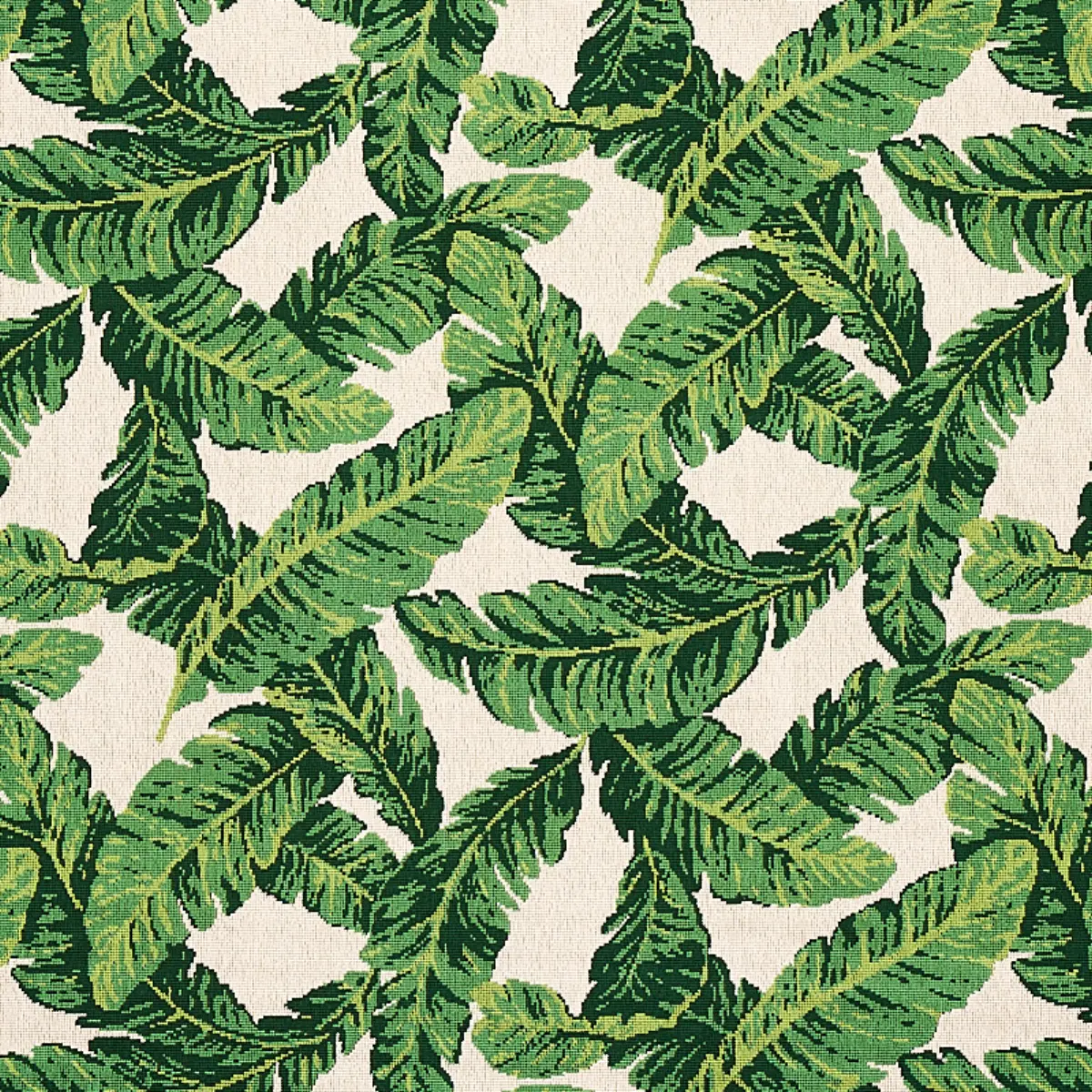 TROPICAL LEAF ÉPINGLÉ_ GREEN & IVORY