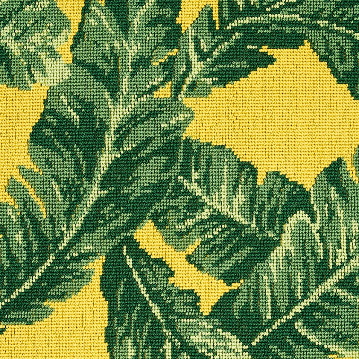 TROPICAL LEAF ÉPINGLÉ_ GREEN & YELLOW