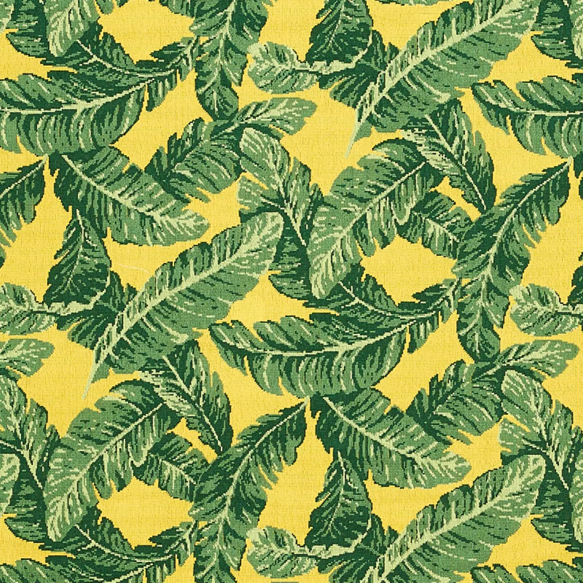 TROPICAL LEAF ÉPINGLÉ_ GREEN & YELLOW