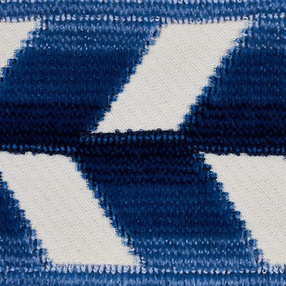 CHEVRON STRIE VELVET TAPE_ LAPIS
