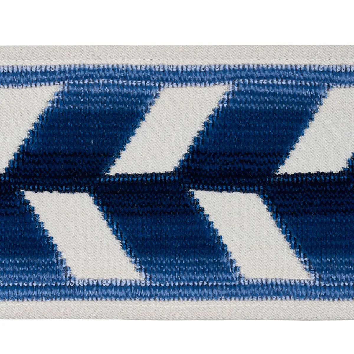 CHEVRON STRIE VELVET TAPE_ LAPIS