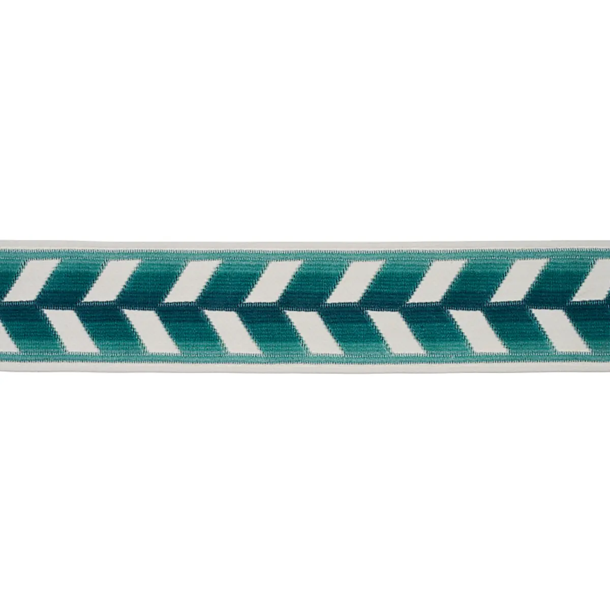 CHEVRON STRIE VELVET TAPE_ PEACOCK