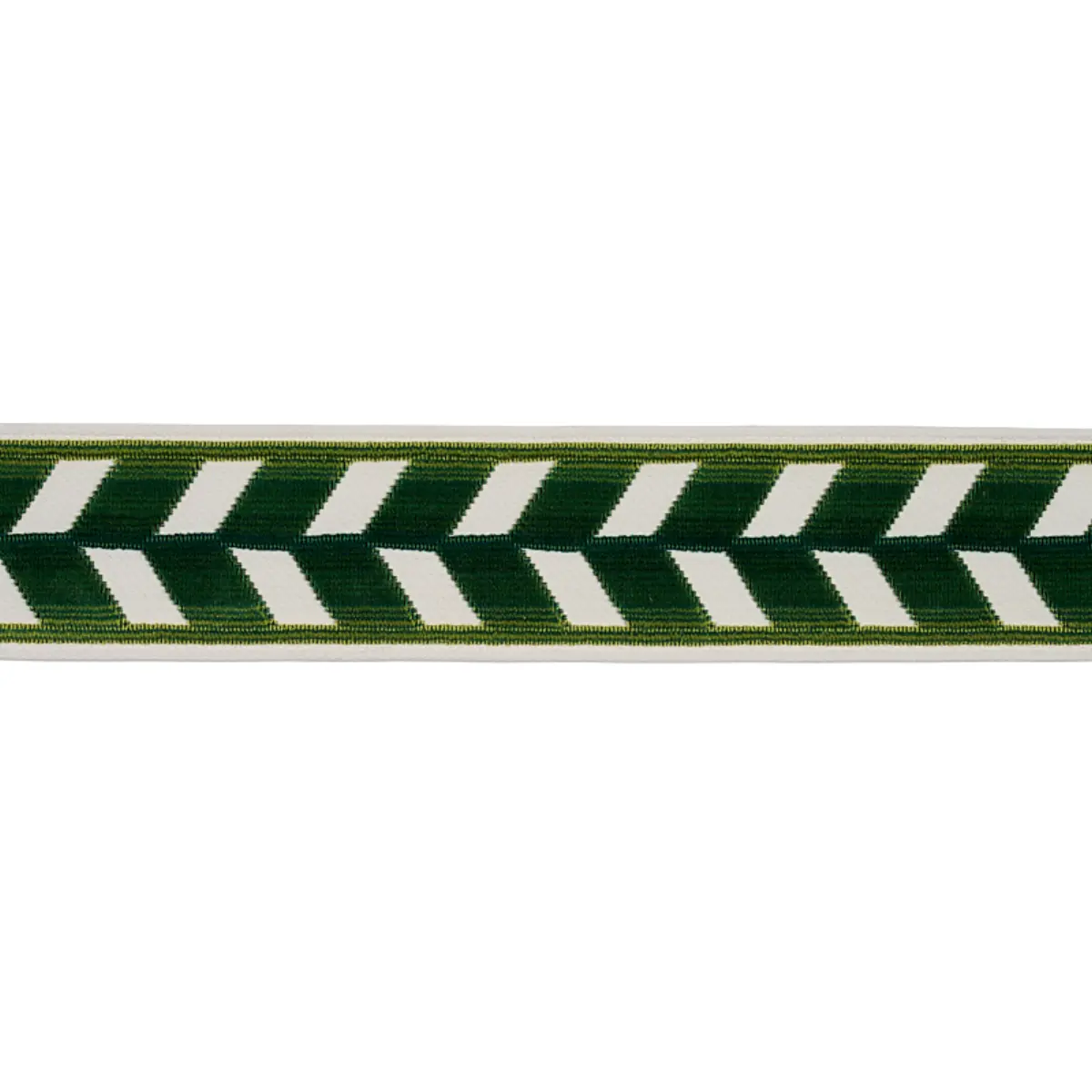 CHEVRON STRIE VELVET TAPE_ EMERALD