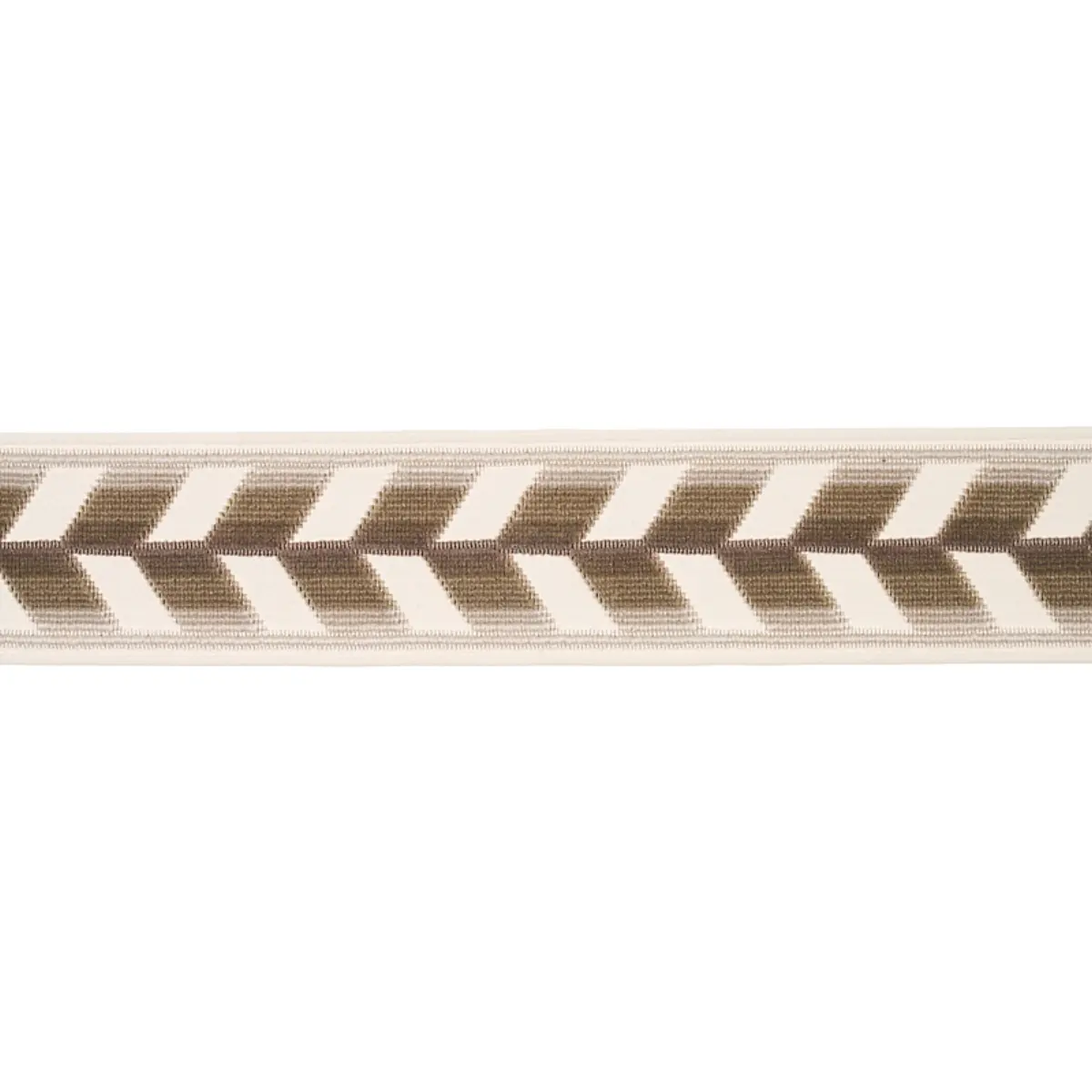 CHEVRON STRIE VELVET TAPE_ STONE