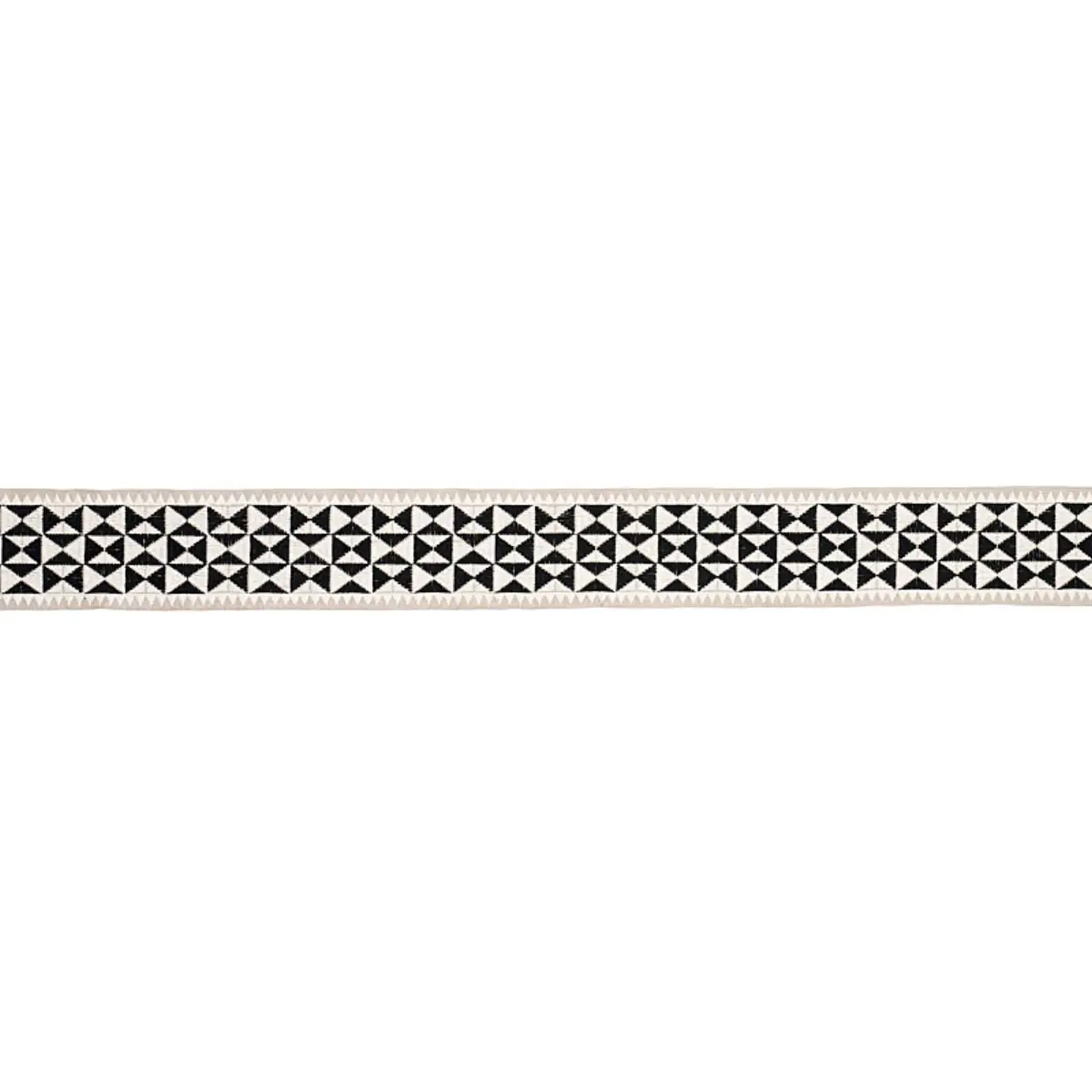 Zulma Embroidered Tape_ BLACK