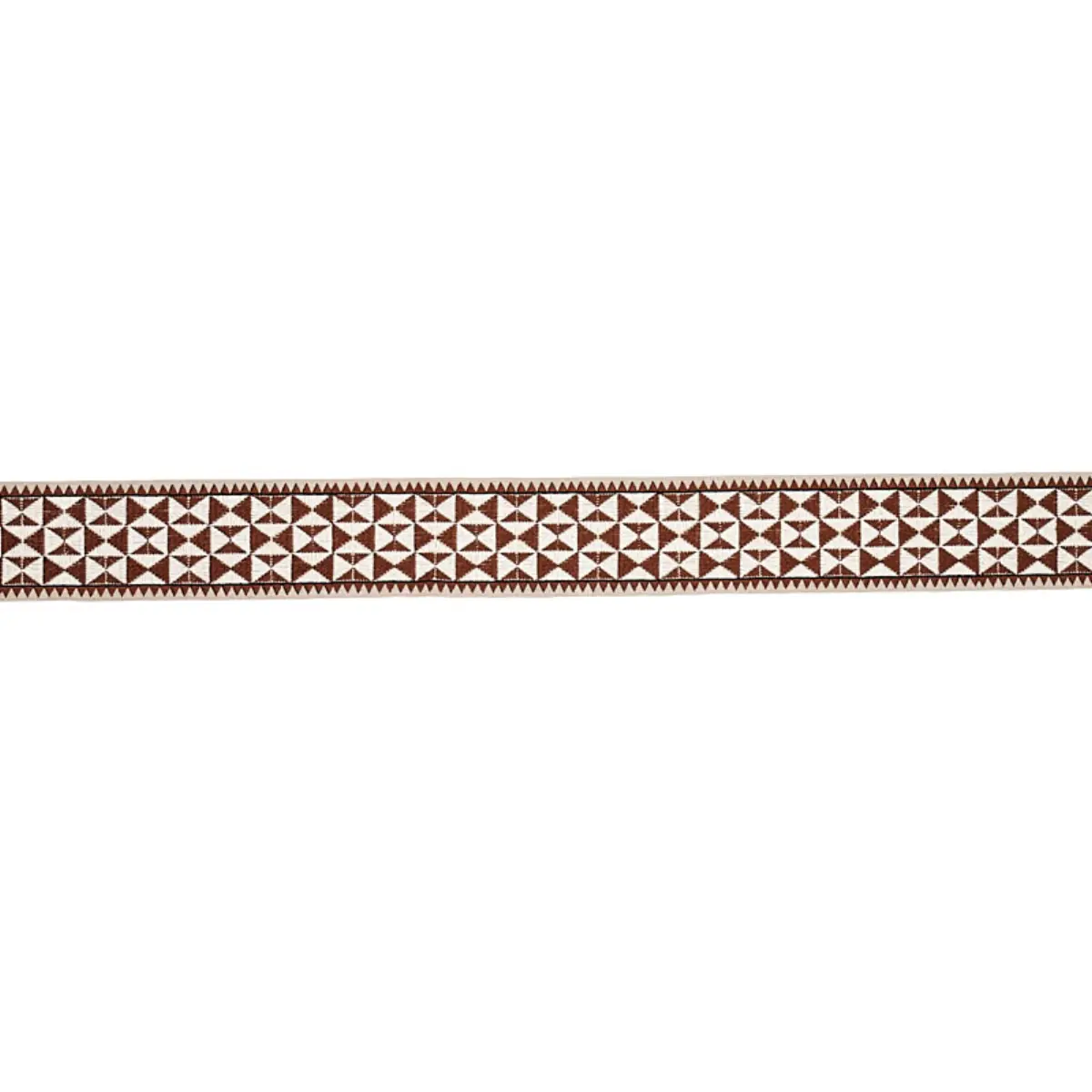 Zulma Embroidered Tape_ BROWN