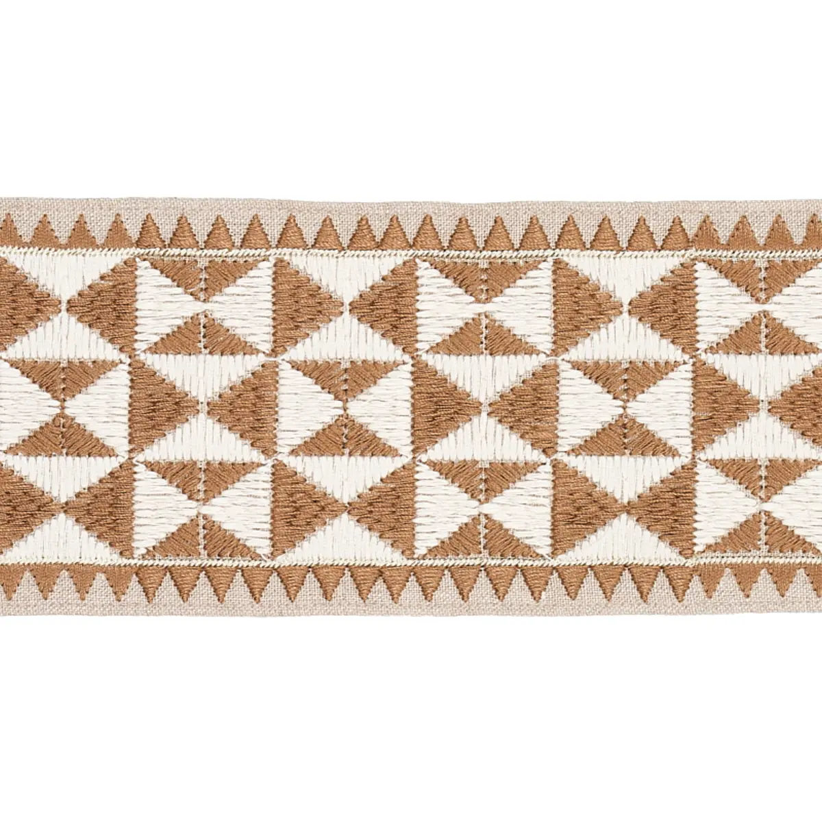 Zulma Embroidered Tape_ SAND