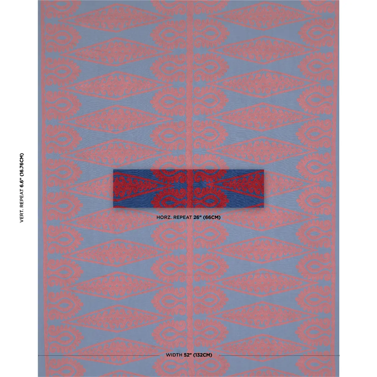 SEEMA EMBROIDERY_ BLUE & RED