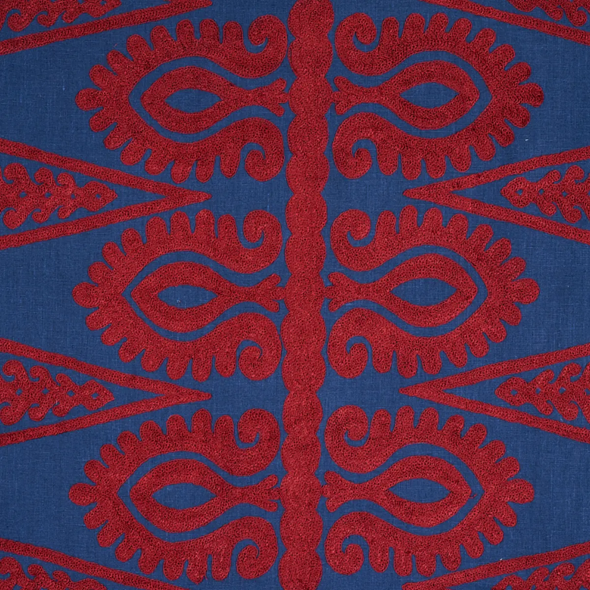 SEEMA EMBROIDERY_ BLUE & RED