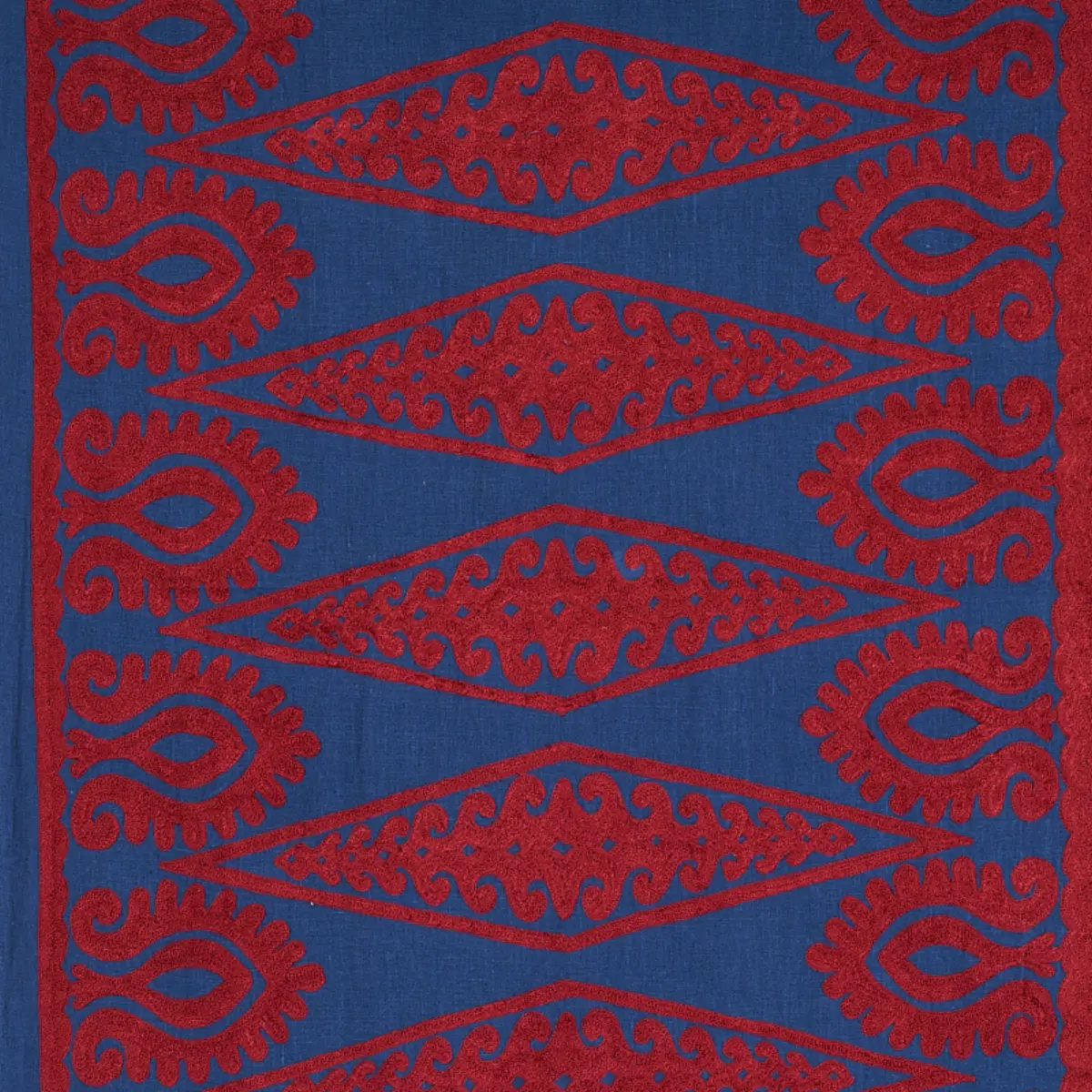 SEEMA EMBROIDERY_ BLUE & RED