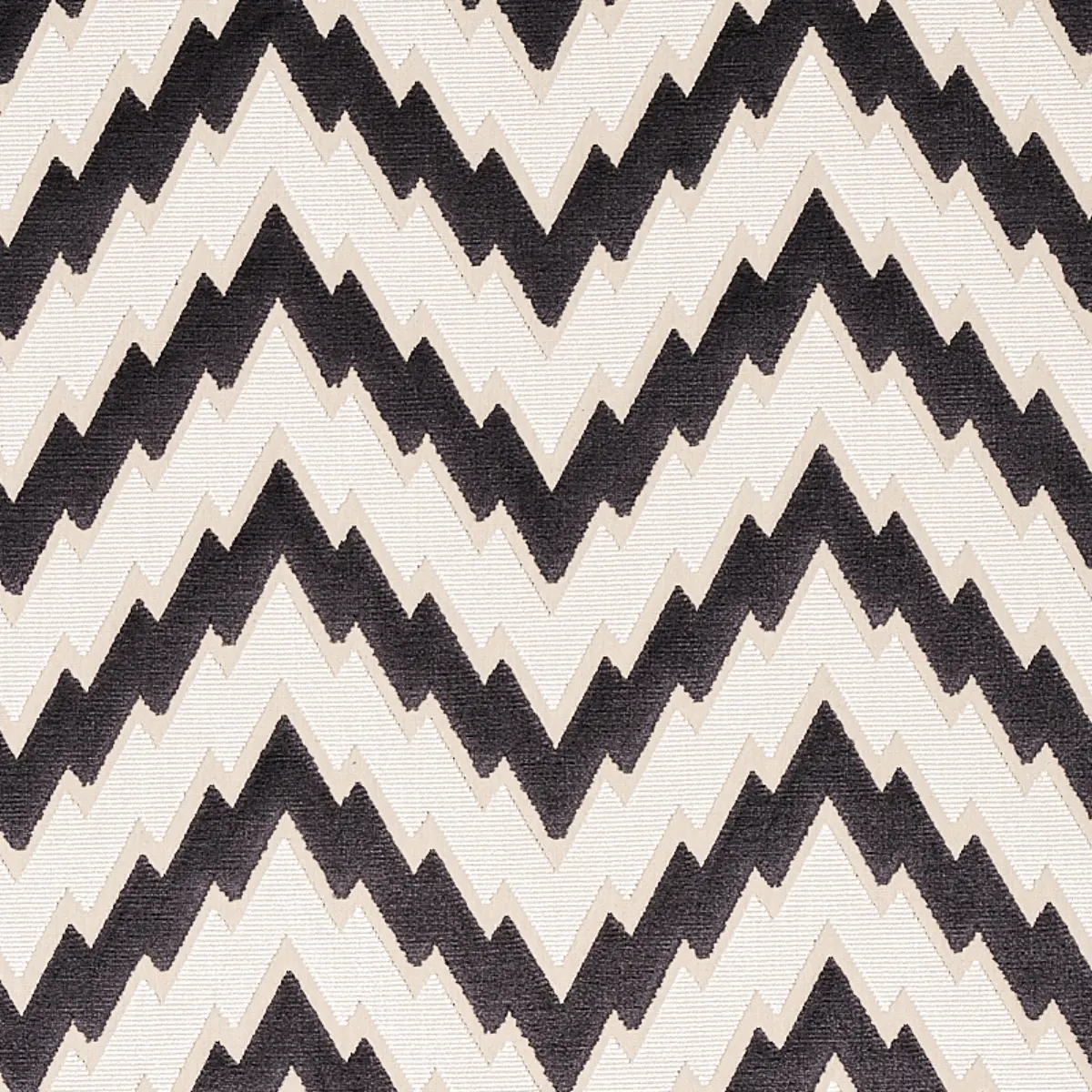 FLORENTINE CHEVRON VELVET_ BLACK